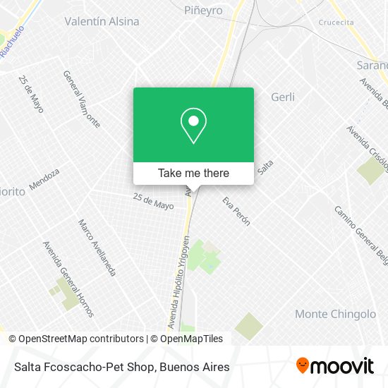 Salta Fcoscacho-Pet Shop map