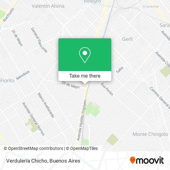 Mapa de Verdulería Chicho