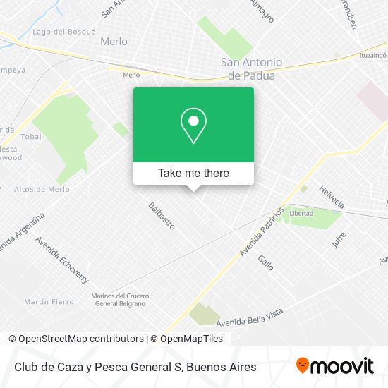 Club de Caza y Pesca General S map