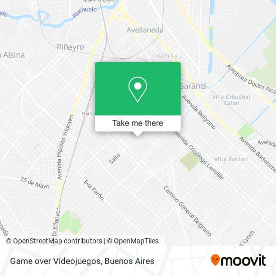 Game over Videojuegos map