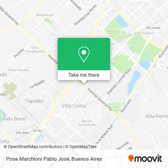 Mapa de Pose Marchioni Pablo José