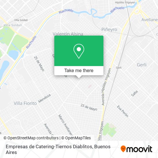 Empresas de Catering-Tiernos Diablitos map