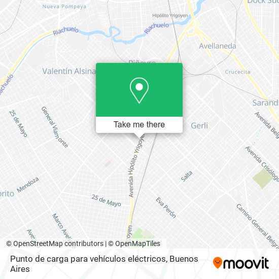 Mapa de Punto de carga para vehículos eléctricos