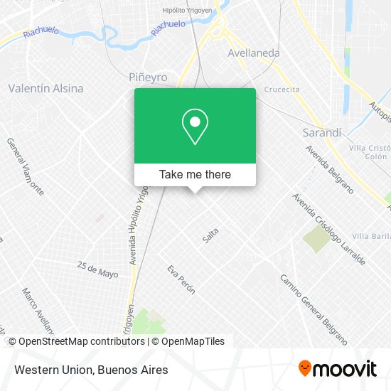 Western Union map