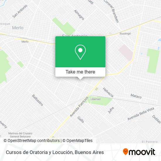 Cursos de Oratoria y Locución map