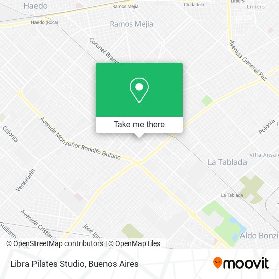 Mapa de Libra Pilates Studio