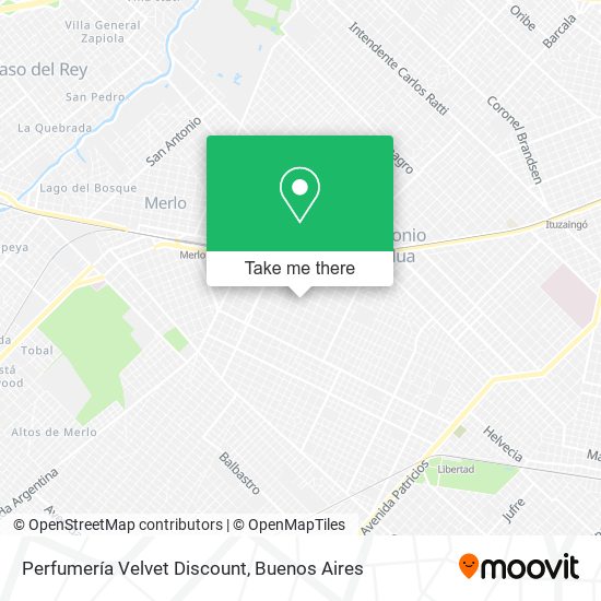 Mapa de Perfumería Velvet Discount