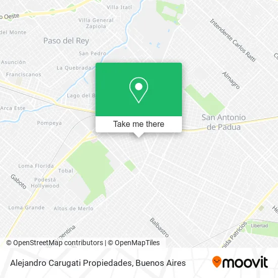 Alejandro Carugati Propiedades map