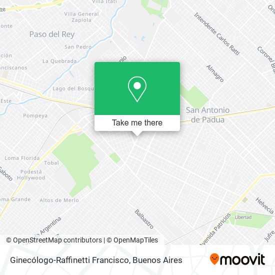 Ginecólogo-Raffinetti Francisco map