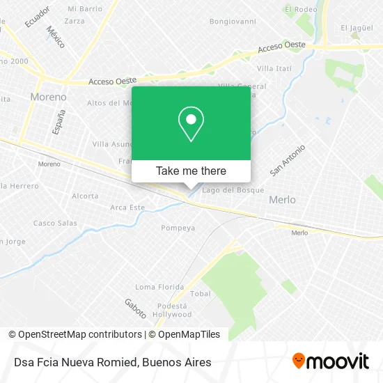 Dsa Fcia Nueva Romied map