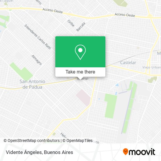 Vidente Ángeles map