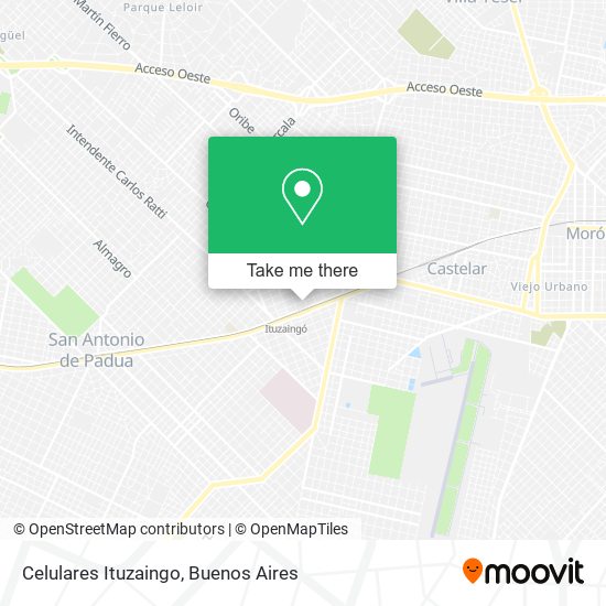 Celulares Ituzaingo map