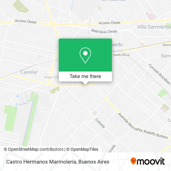 Mapa de Castro Hermanos Marmolería