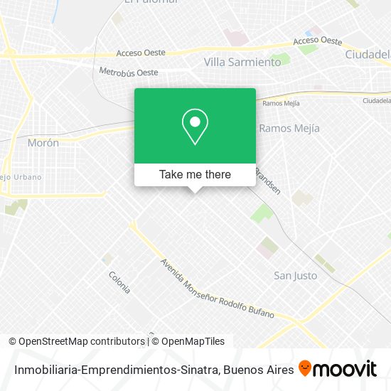 Mapa de Inmobiliaria-Emprendimientos-Sinatra