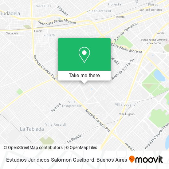 Estudios Juridicos-Salomon Guelbord map