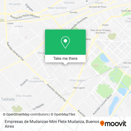 Empresas de Mudanzas-Mini Flete Mudanza map