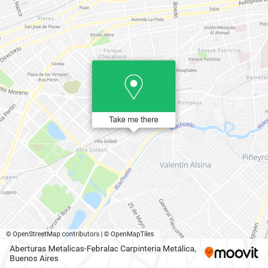 Aberturas Metalicas-Febralac Carpinteria Metálica map