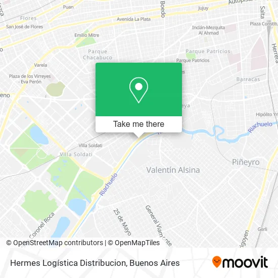 Mapa de Hermes Logística Distribucion