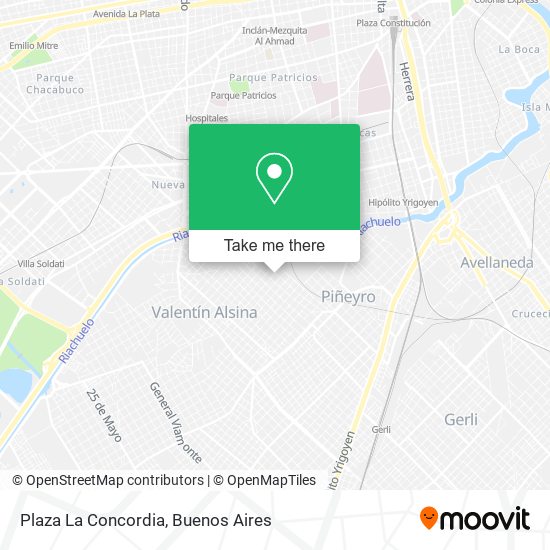 Mapa de Plaza La Concordia