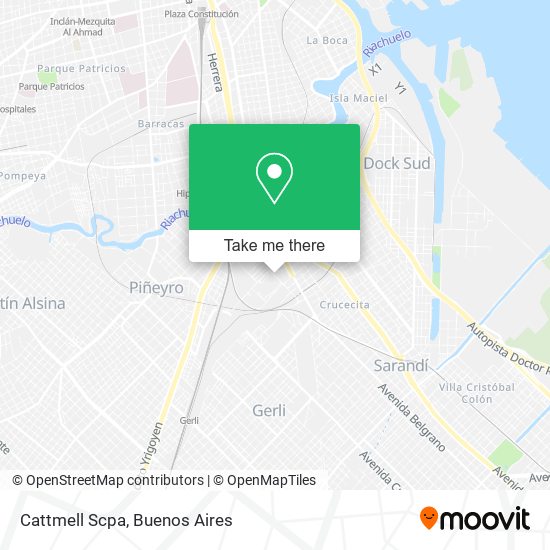 Mapa de Cattmell Scpa