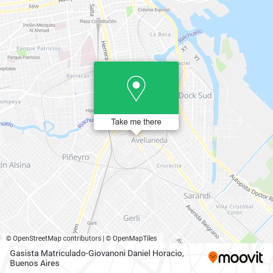 Mapa de Gasista Matriculado-Giovanoni Daniel Horacio
