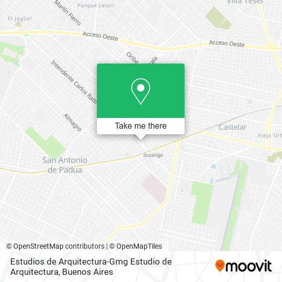 Estudios de Arquitectura-Gmg Estudio de Arquitectura map