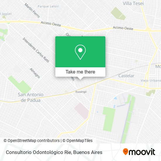 Consultorio Odontológico Rie map
