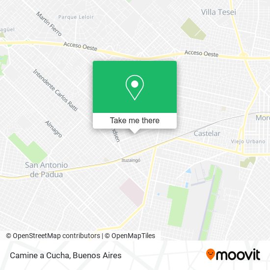 Mapa de Camine a Cucha