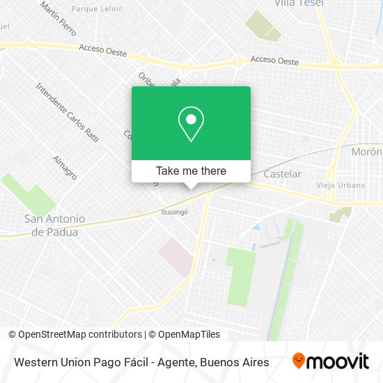 Western Union Pago Fácil - Agente map