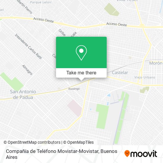 Compañía de Teléfono Movistar-Movistar map