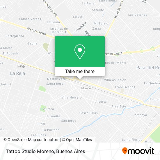 Tattoo Studio Moreno map