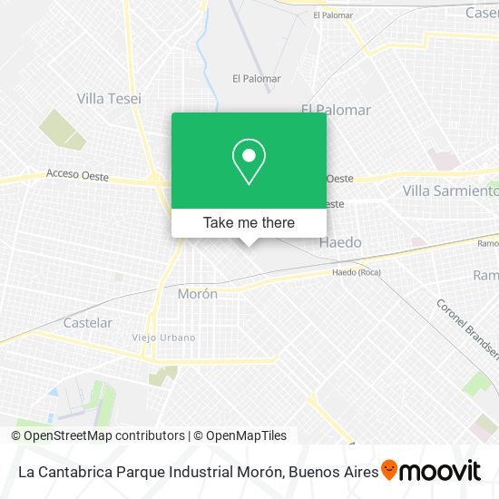 Mapa de La Cantabrica Parque Industrial Morón