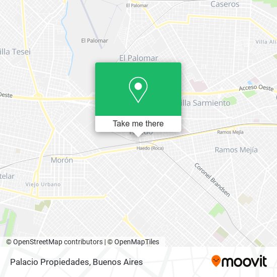 Palacio Propiedades map