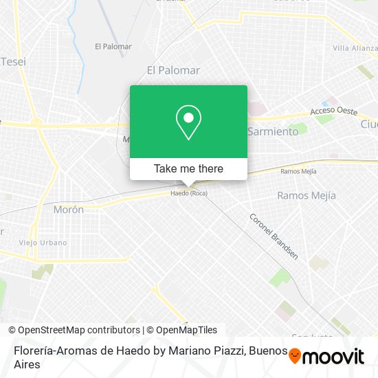 Mapa de Florería-Aromas de Haedo by Mariano Piazzi