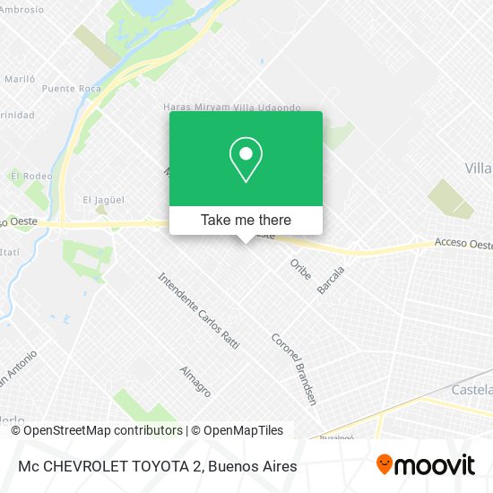 Mc CHEVROLET TOYOTA 2 map