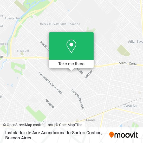 Instalador de Aire Acondicionado-Sartori Cristian map