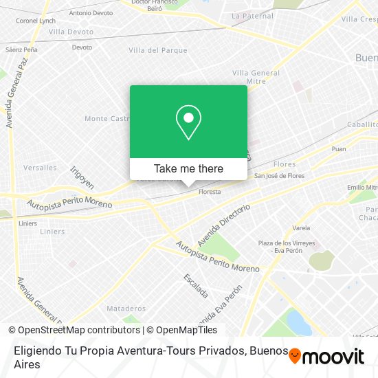 Mapa de Eligiendo Tu Propia Aventura-Tours Privados