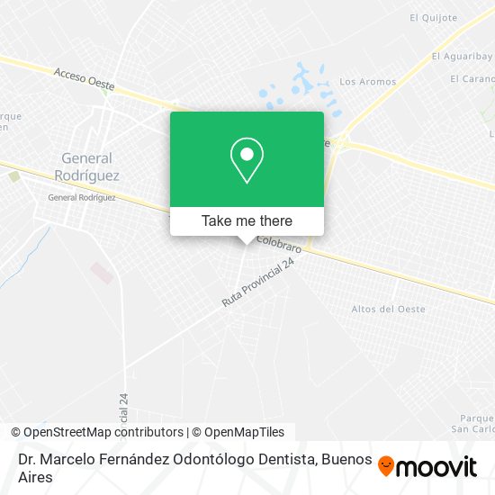 Mapa de Dr. Marcelo Fernández Odontólogo Dentista