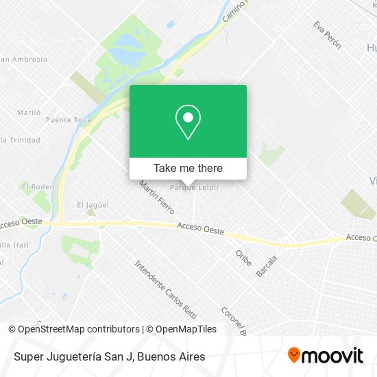 Mapa de Super Juguetería San J