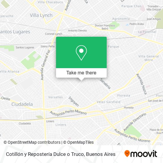 Mapa de Cotillón y Repostería Dulce o Truco
