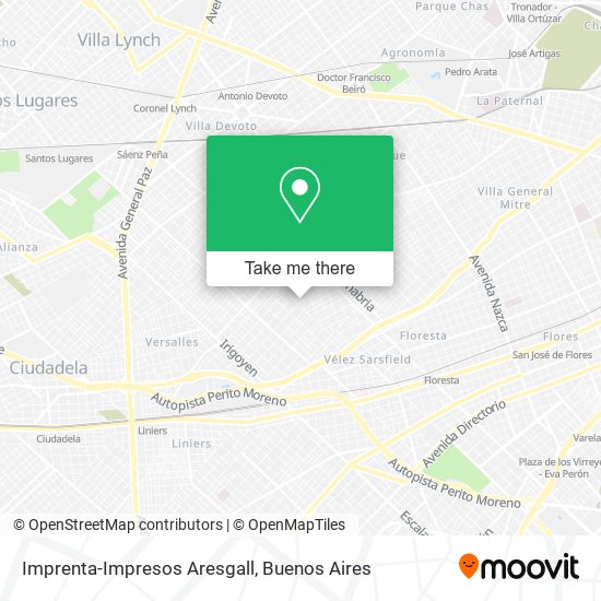 Imprenta-Impresos Aresgall map