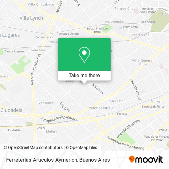 Ferreterías-Articulos-Aymerich map