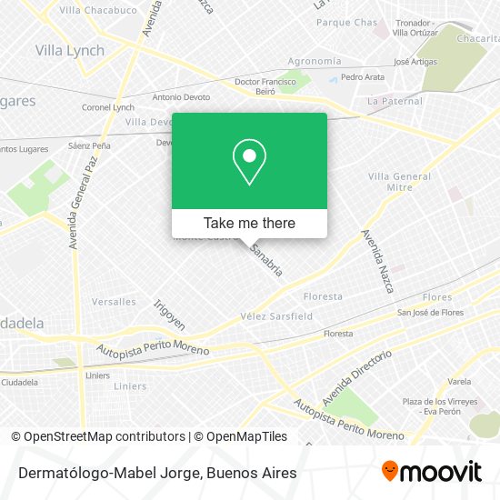Mapa de Dermatólogo-Mabel Jorge