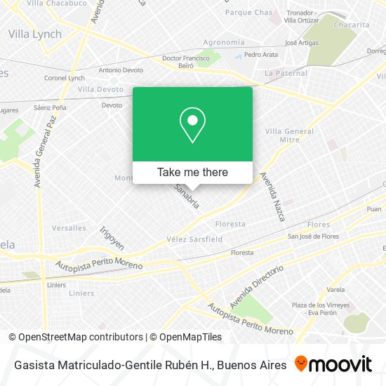 Gasista Matriculado-Gentile Rubén H. map