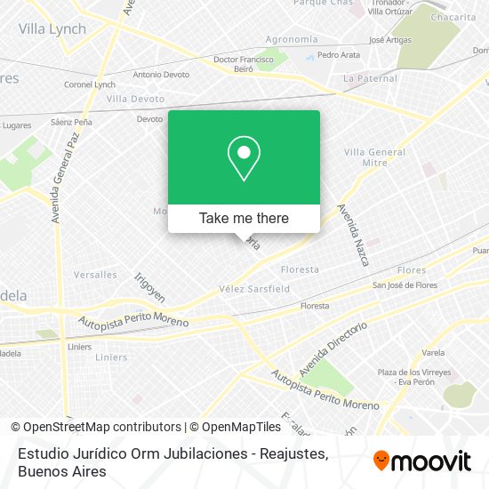 Estudio Jurídico Orm Jubilaciones - Reajustes map