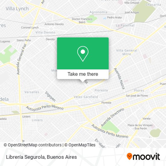 Mapa de Librería Segurola