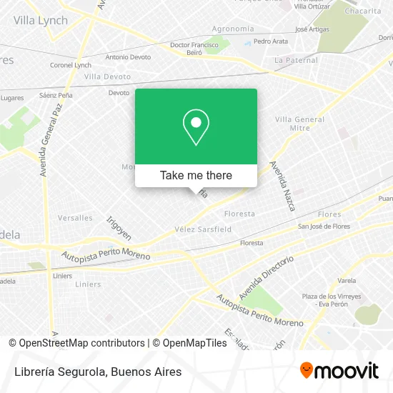 Librería Segurola map