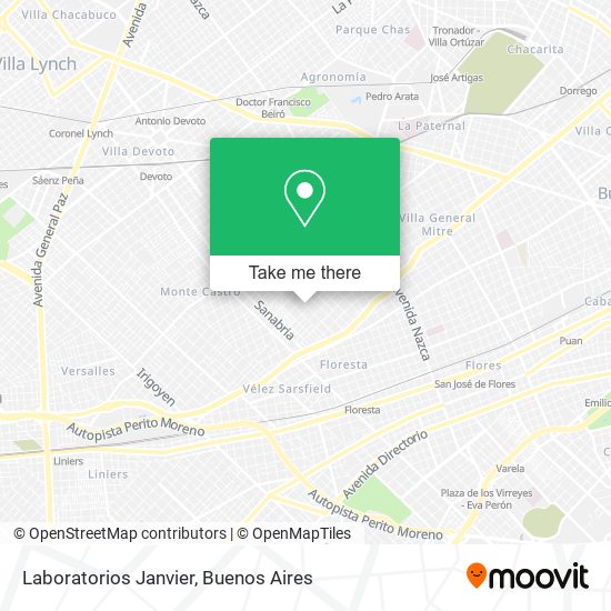 Mapa de Laboratorios Janvier