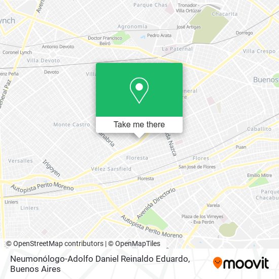 Neumonólogo-Adolfo Daniel Reinaldo Eduardo map