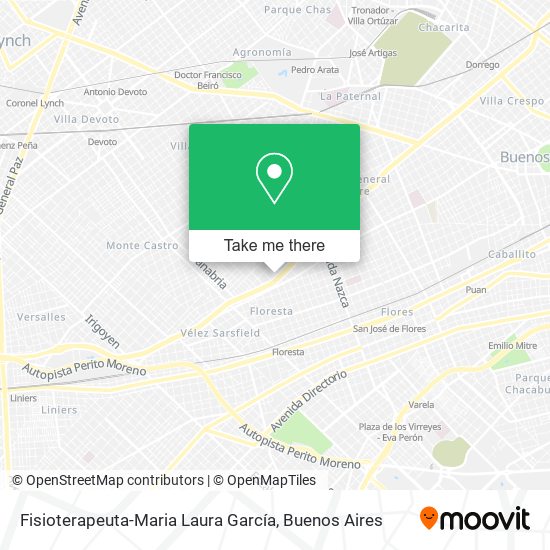 Fisioterapeuta-Maria Laura García map